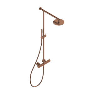 Colonna doccia monocomando con deviatore a tiro PVD copper T34157C