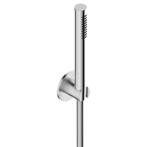 Doccetta anticalcare con flessibile l. 150cm Supporto doccia Rosone Ø65mm in acciaio inox 316L T84076S