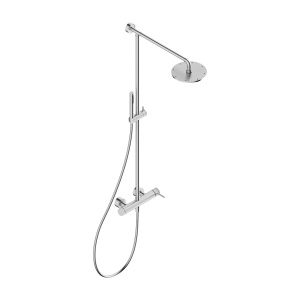 Colonna doccia monocomando con deviatore a tiro in acciaio inox 316L T84157S