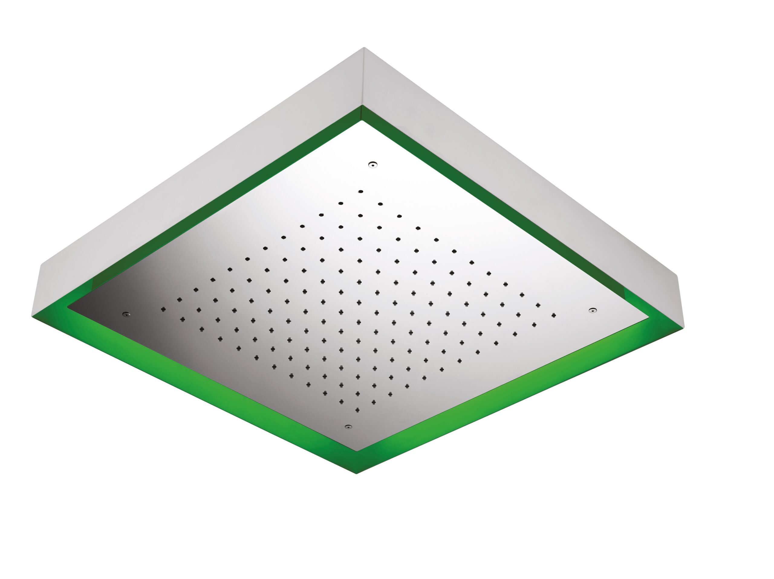 Soffione doccia LED a soffitto quadrato 570 mm in acciaio inox - Tubico