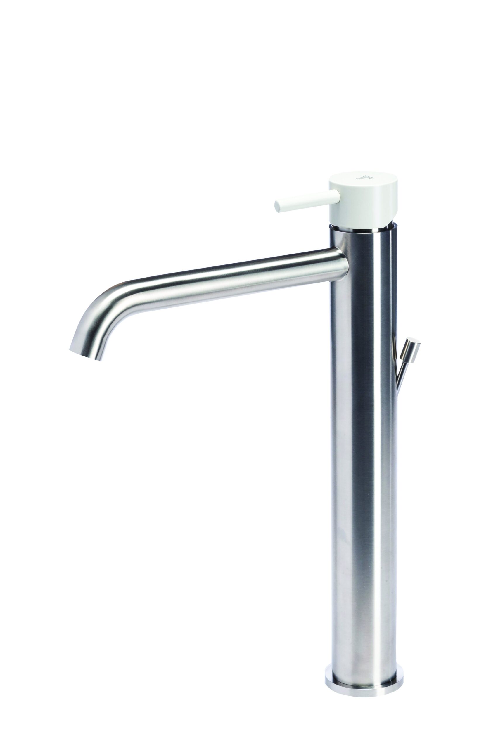 Miscelatore monocomando versione alta per lavabo da appoggio