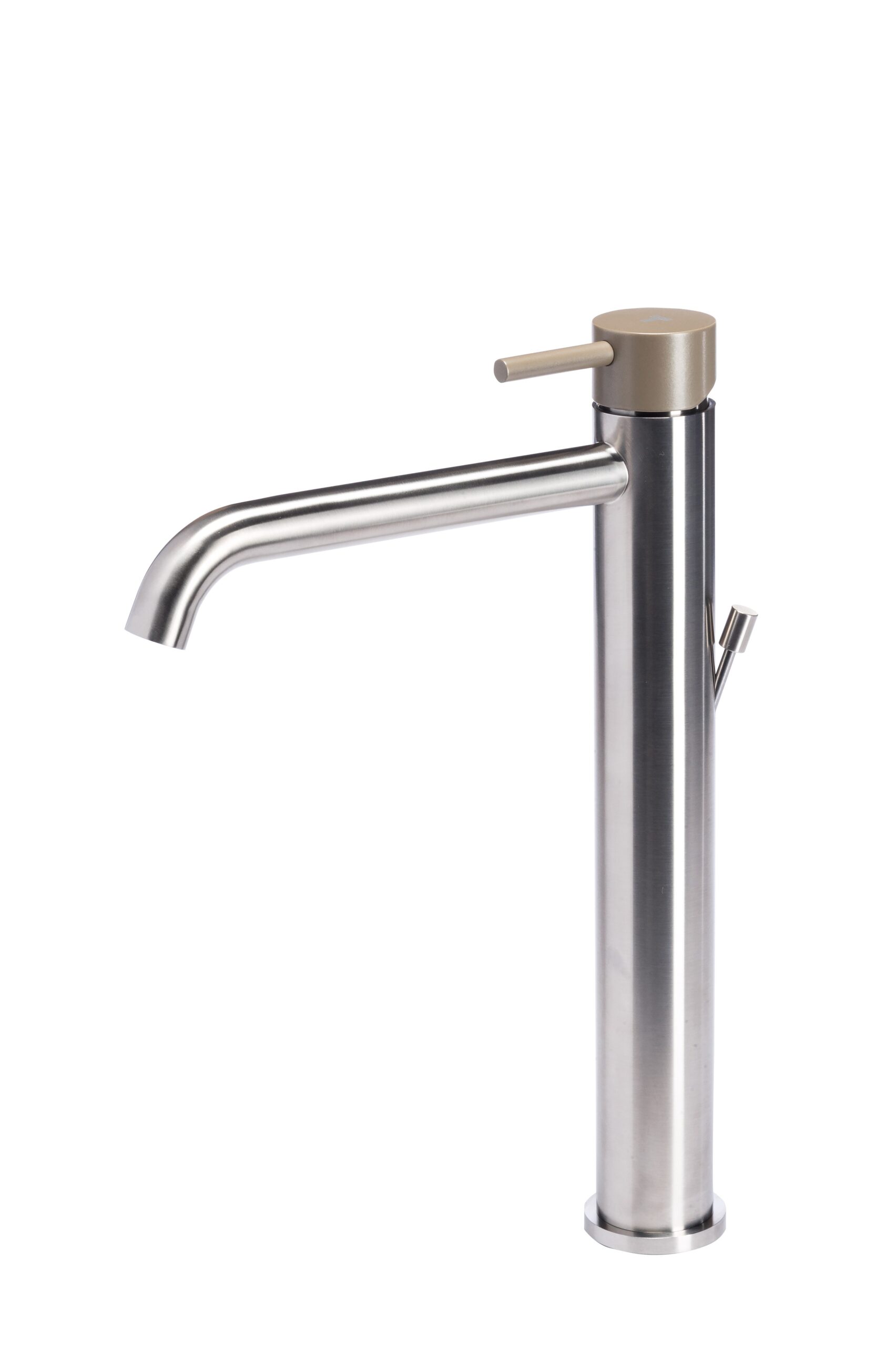 Miscelatore monocomando versione alta per lavabo da appoggio