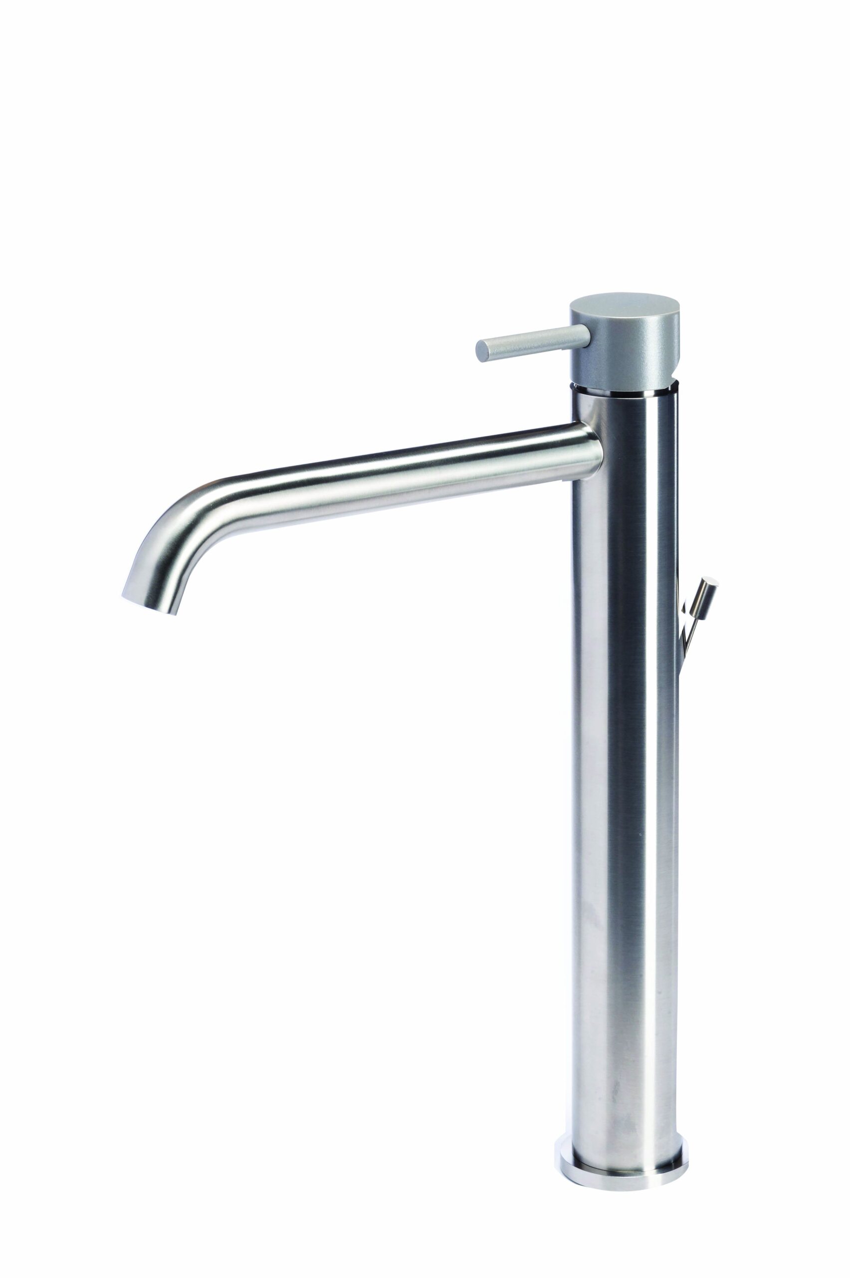 Miscelatore monocomando versione alta per lavabo da appoggio