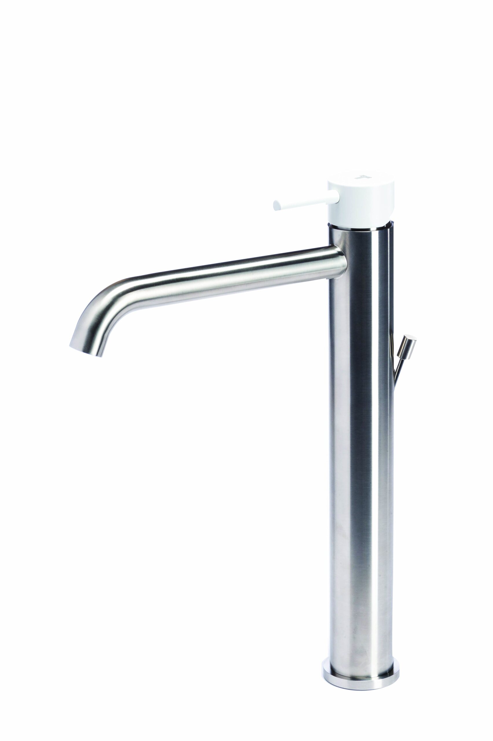 Miscelatore monocomando versione alta per lavabo da appoggio