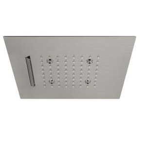 Soffione quadrato ultraslim da design ad incasso