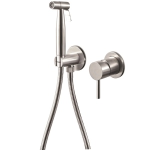 Miscelatore monocomando
per bidet con doccino.