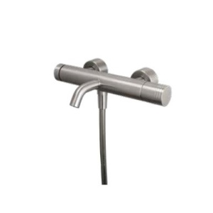 External single lever bath mixer in 316L stainless steel