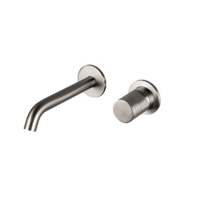 Miscelatore incasso a parete da design in acciaio inox 316L