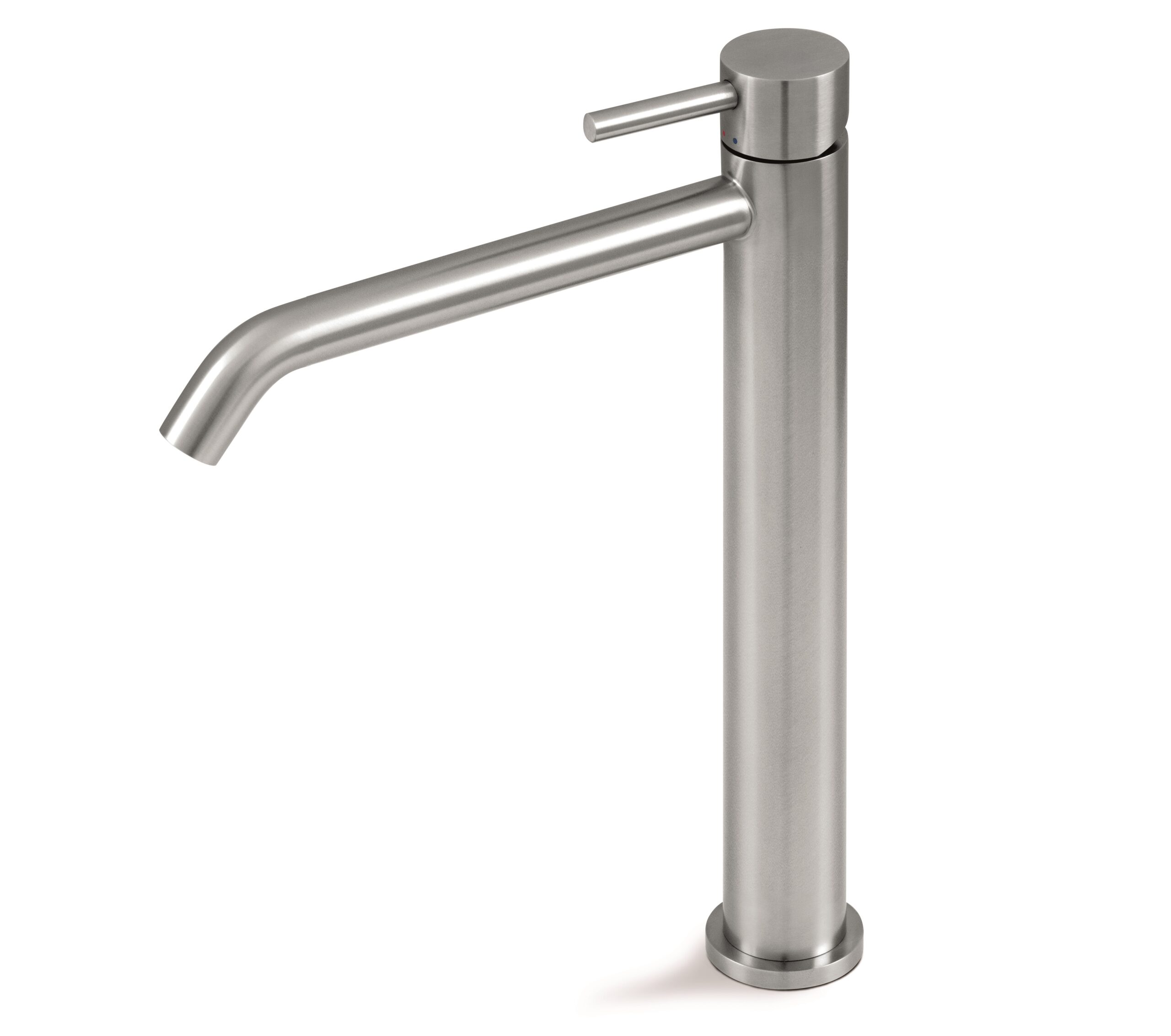 Miscelatore alto in acciaio inox diametro 35 mm