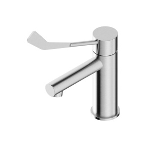 Miscelatore lavabo con leva clinica in acciaio inox 316L